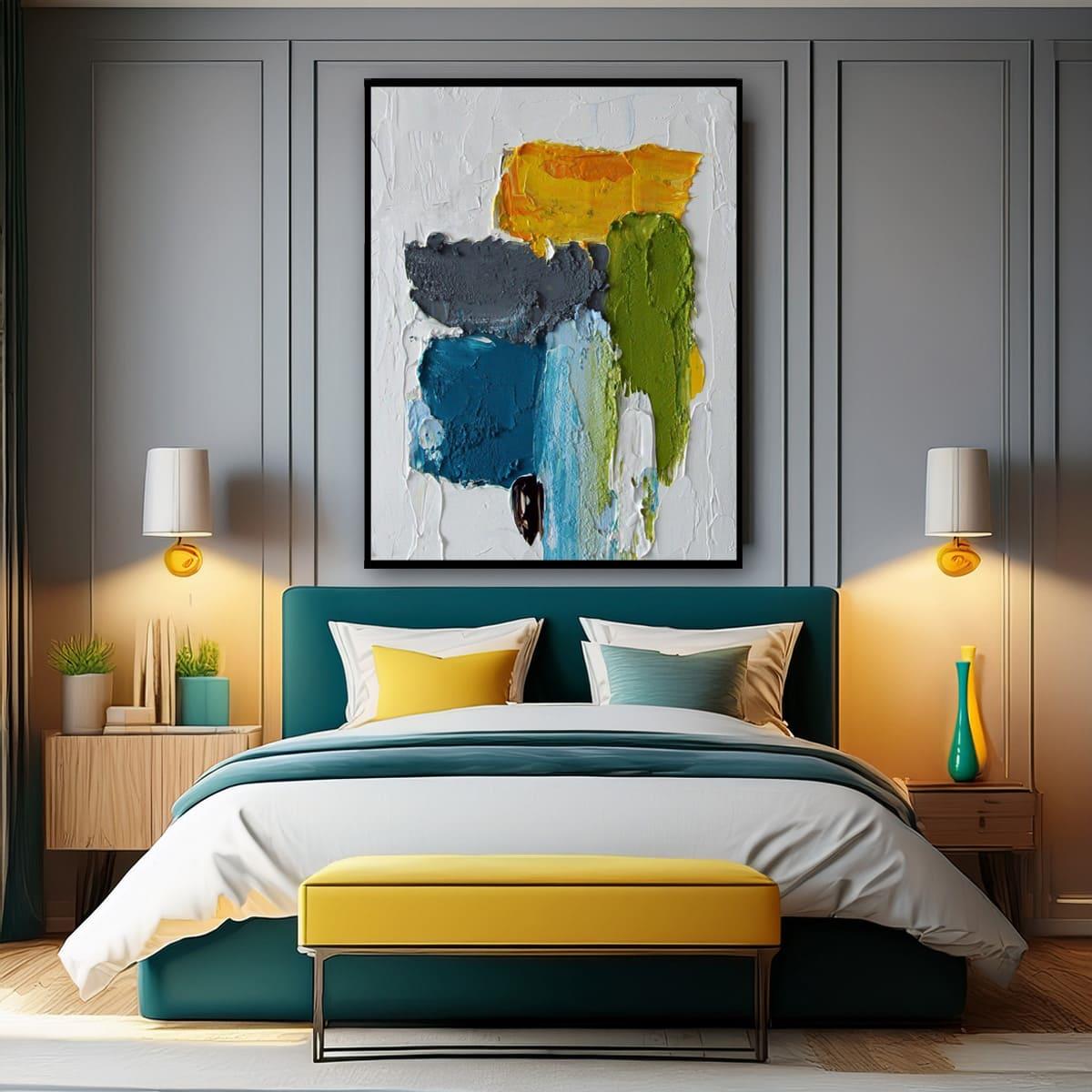 Colorful Brush 3D Yoğun Yağlı Boya Dokulu Tablo3D Yoğun Yağlı Boya TablolarTablolife