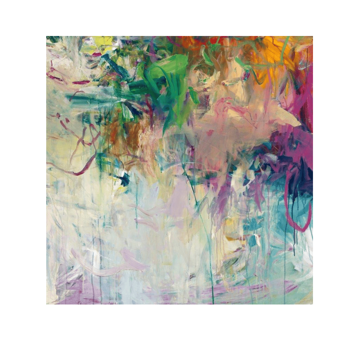 Colorful Corner Yağlı Boya Dokulu TabloYağlı Boya Dokulu Soyut TablolarTablolife