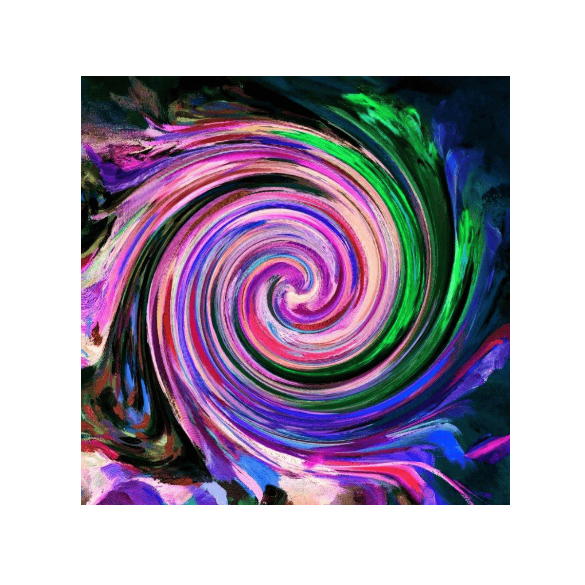 Colorful Hypnosis Yağlı Boya Dokulu TabloYağlı Boya Dokulu Soyut TablolarTablolife