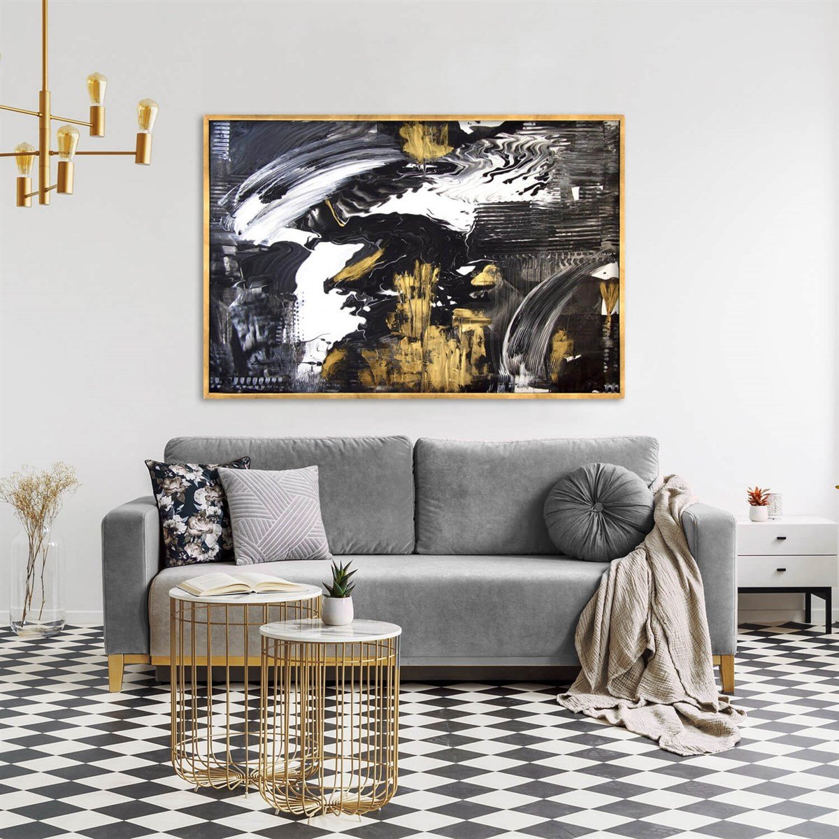 Complicated - Yağlı Boya Dokulu TabloYağlı Boya Dokulu Soyut TablolarTablolife.com