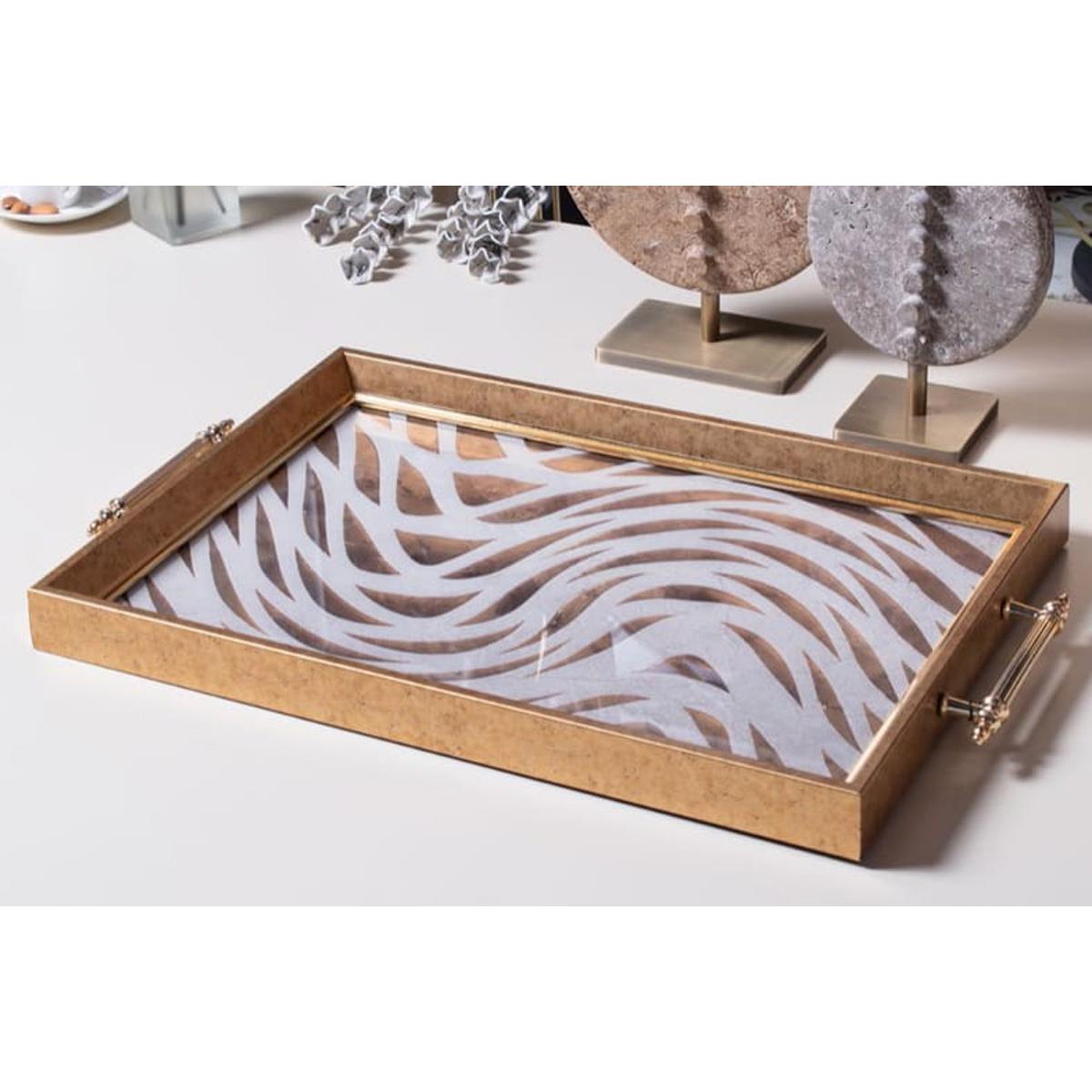 Dekoratif Sunum Tepsisi WavesTepsilerTablolife.com
