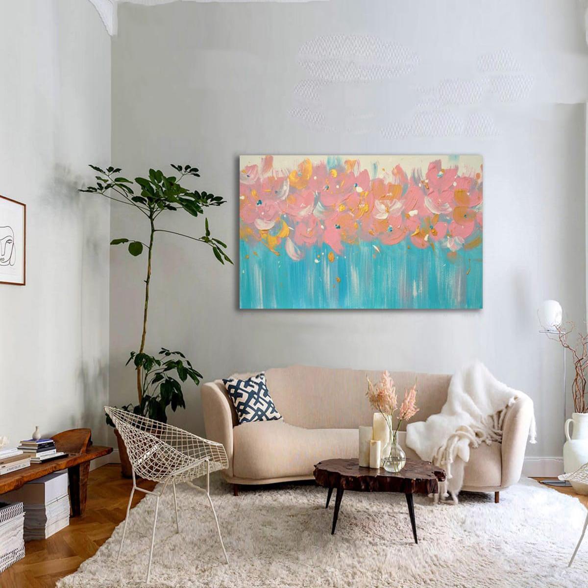 Dual Soft Yağlı Boya Dokulu TabloYağlı Boya Dokulu Soyut TablolarTablolife.com