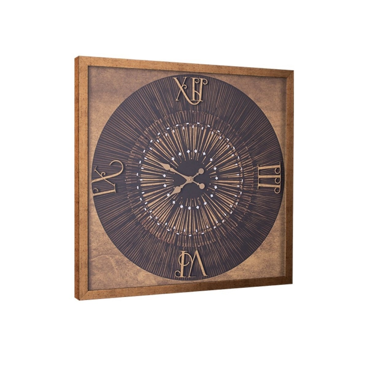 Duvar Saati Ahşap Kare