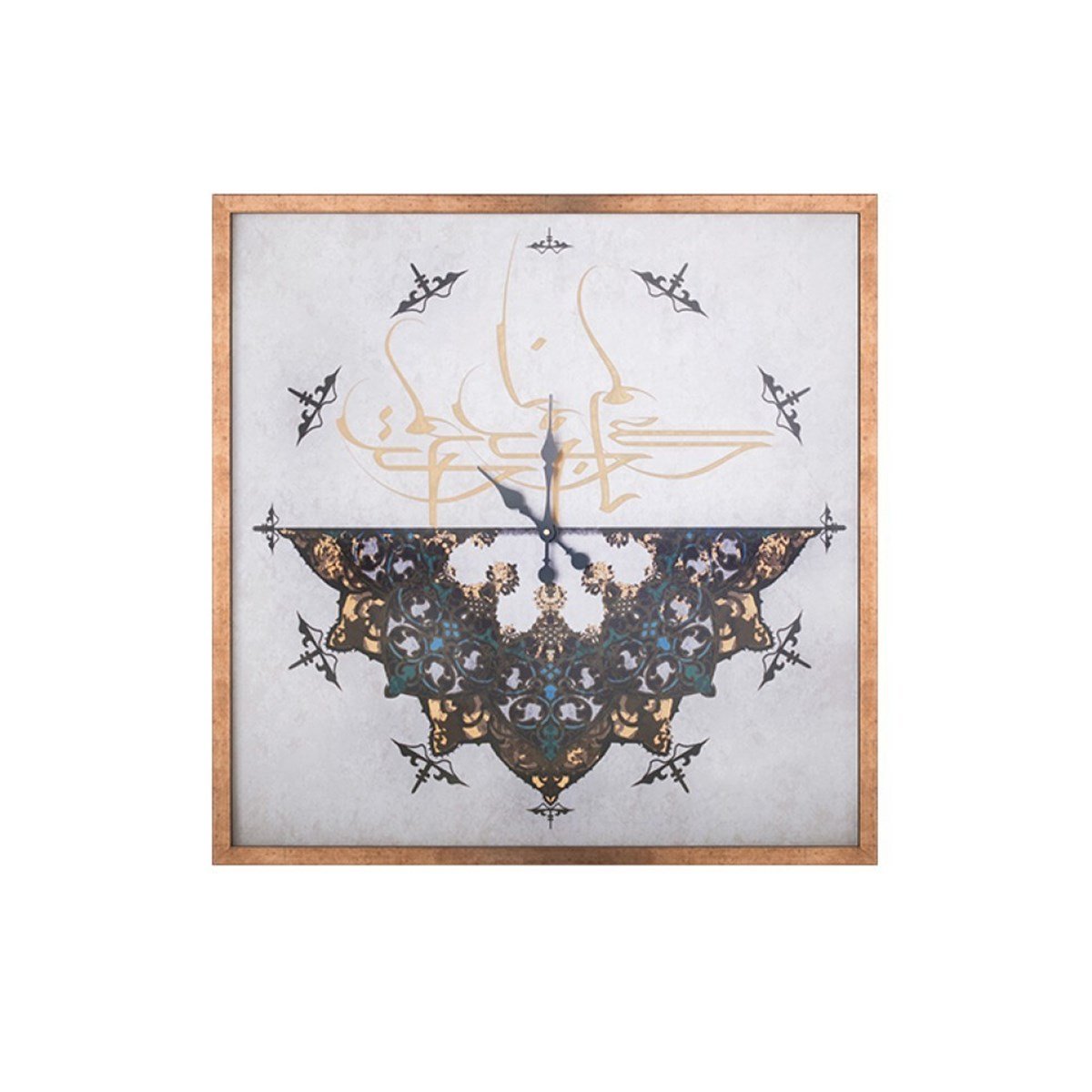 Duvar Saati Kare Hat Sanatı