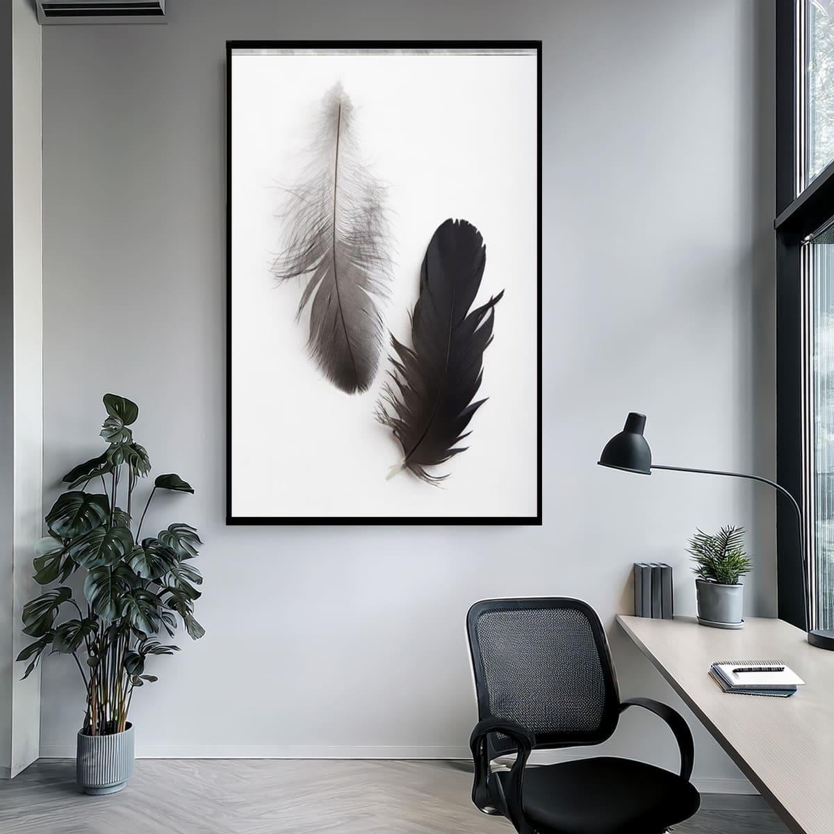 Feather Yağlı Boya Dokulu TabloYağlı Boya Dokulu Soyut TablolarTablolife