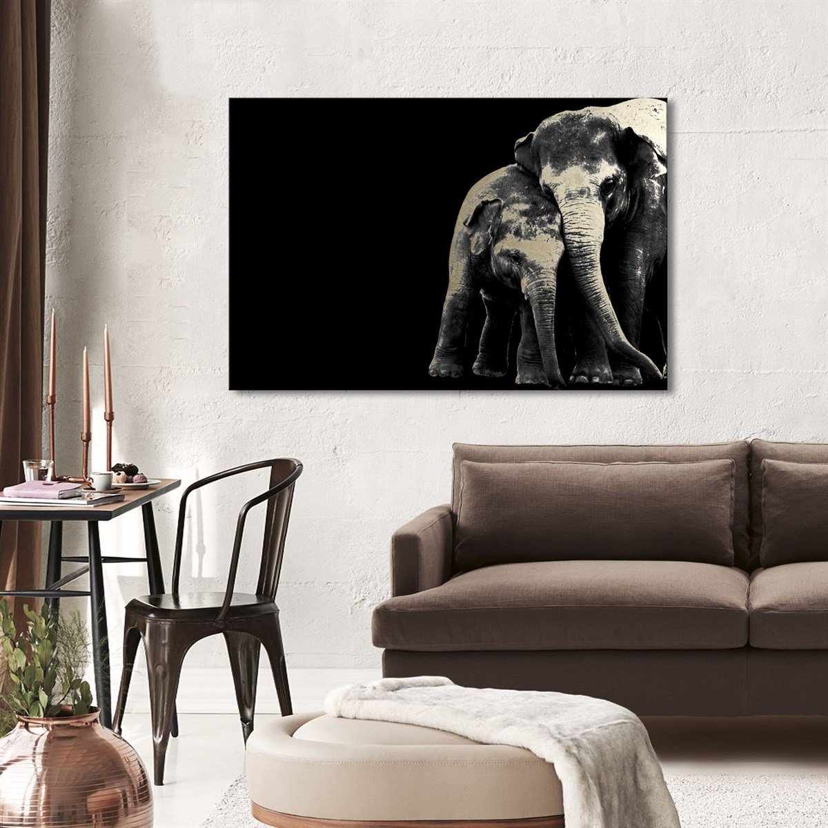 Fil Serisi 1 - Büyük Boy Kanvas TabloBüyük Boy Kanvas TablolarTablolife.com