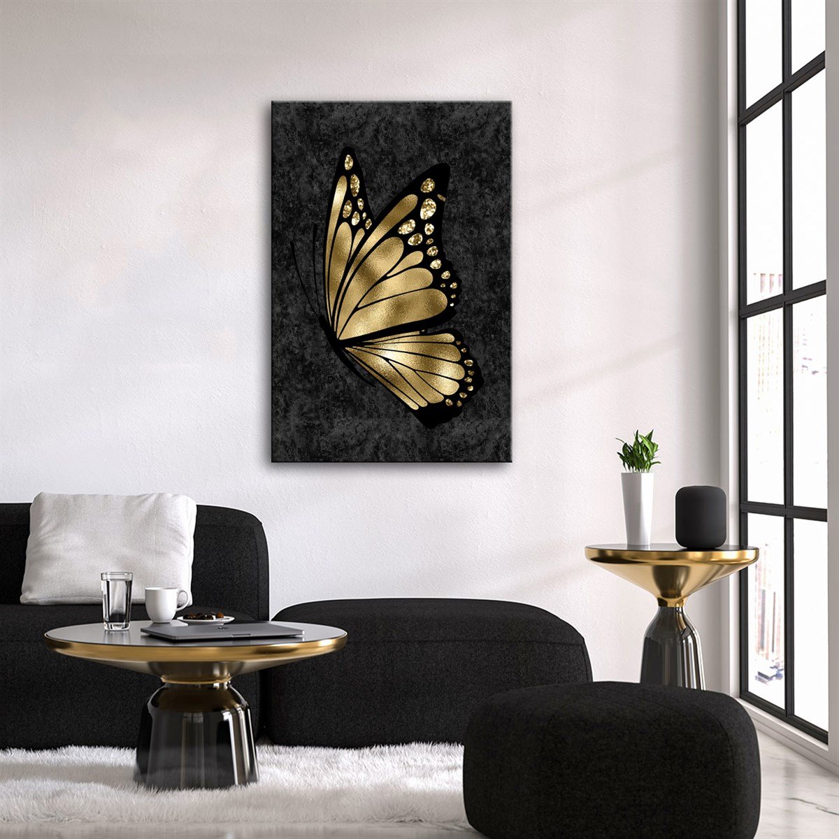 Gold Black Serisi 3 Kanvas TabloObjeTablolife.com