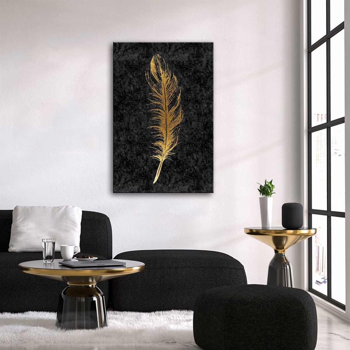 Gold Black Serisi Kanvas TabloObjeTablolife.com