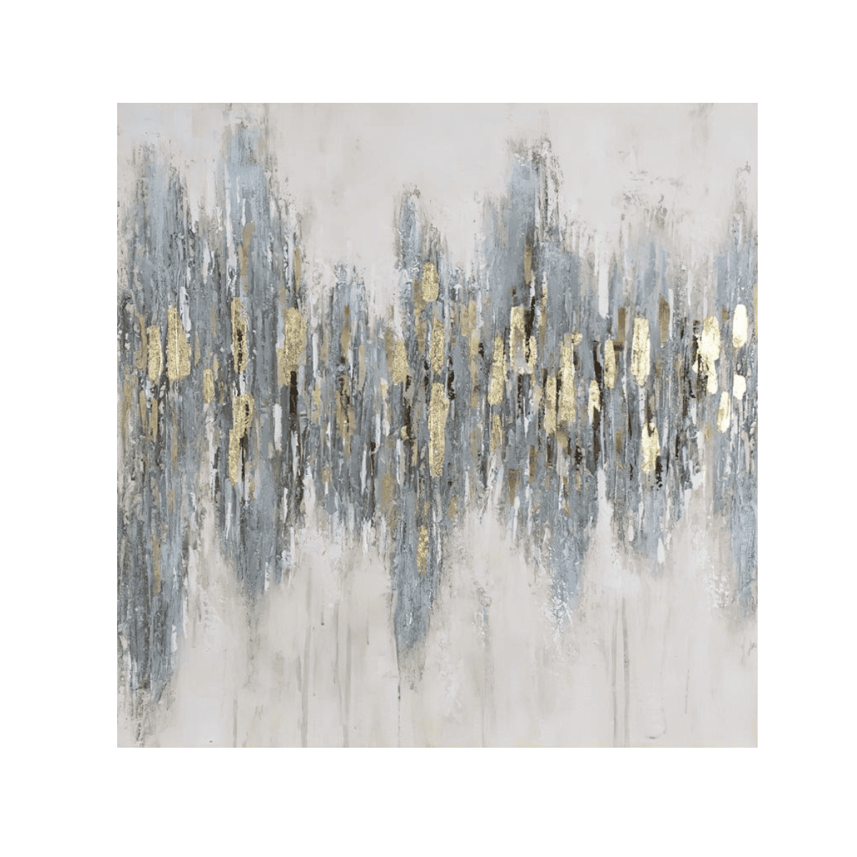 Gold Frekans Yağlı Boya Dokulu TabloYağlı Boya Dokulu Soyut TablolarTablolife