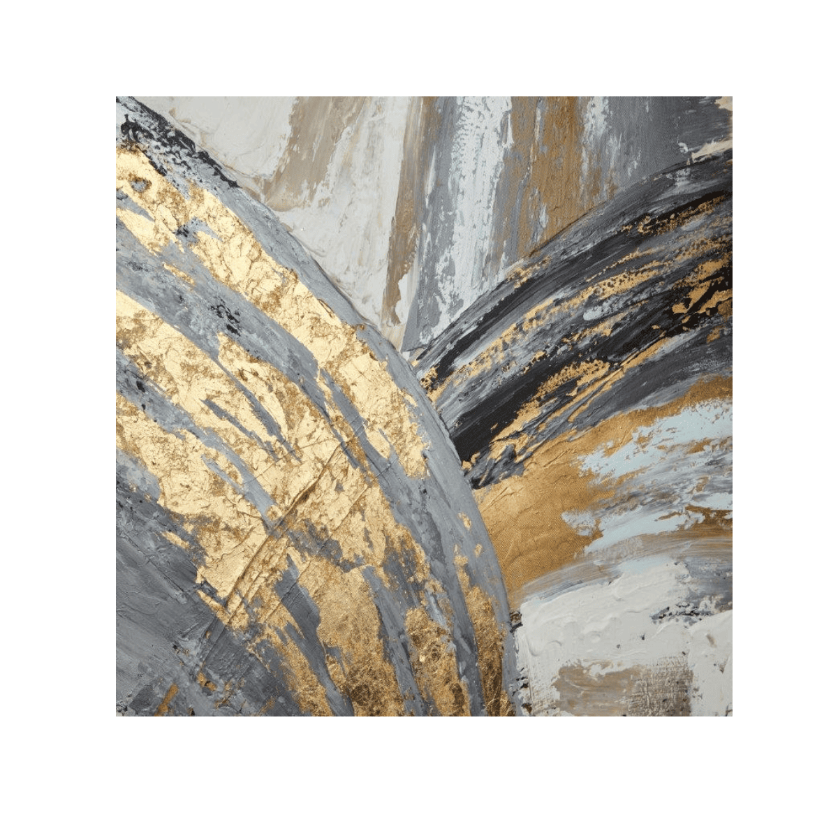 Gold Raid Yağlı Boya Dokulu TabloYağlı Boya Dokulu Soyut TablolarTablolife