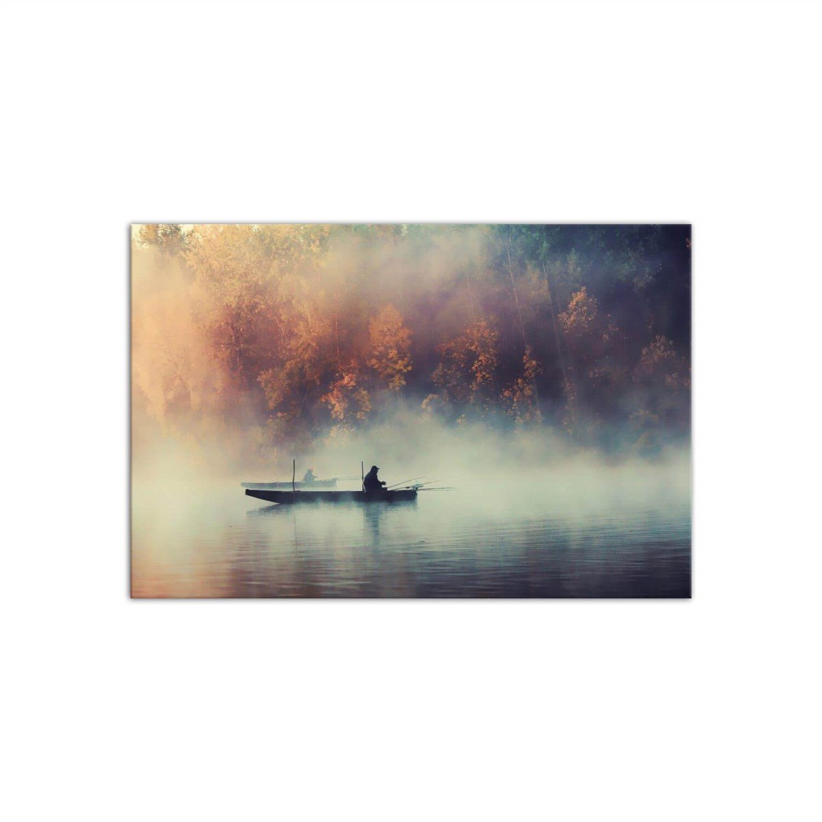 Gölde Gizemli Balıkçı - Büyük Boy Kanvas TabloBüyük Boy Kanvas TablolarTablolife.com