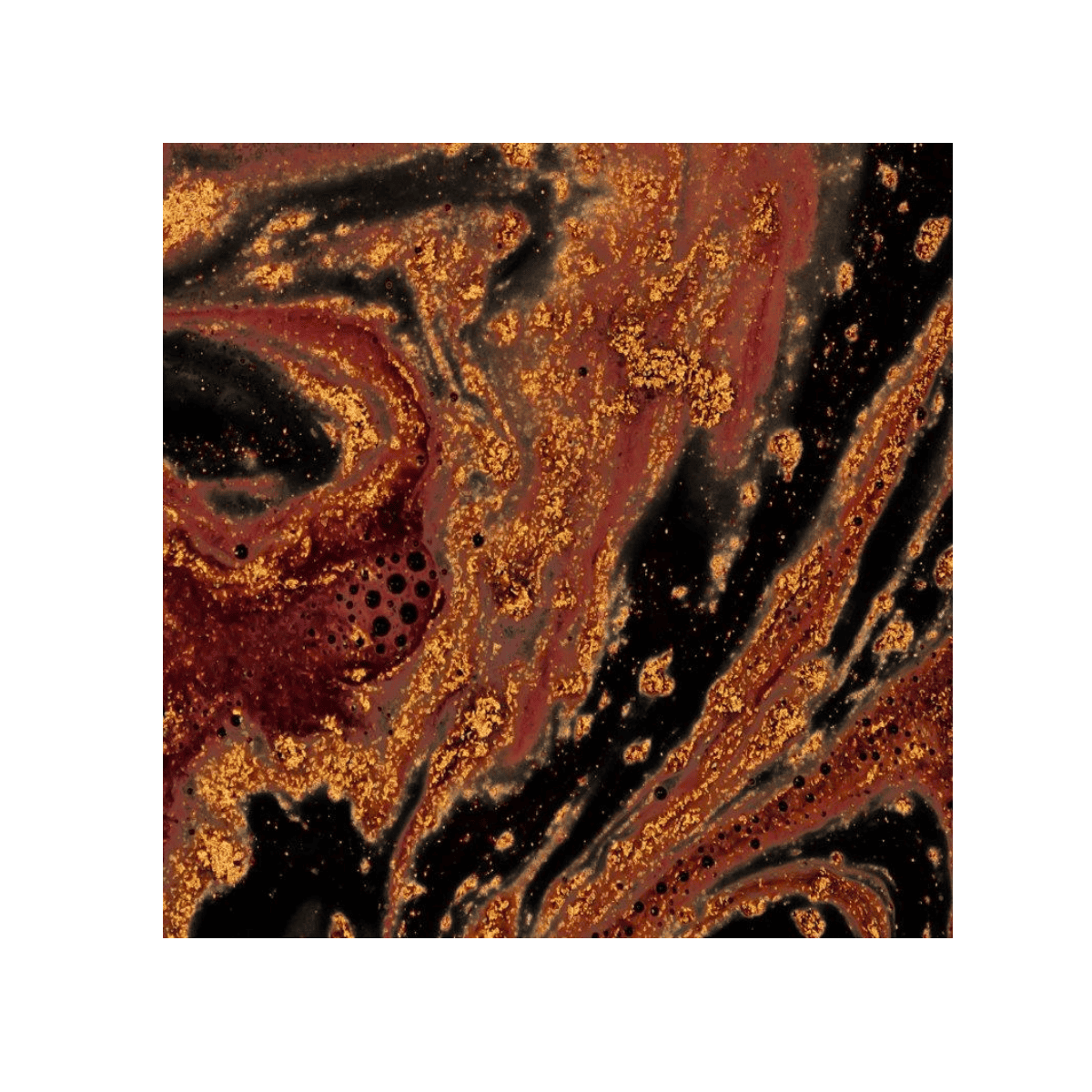 Golden Stream 2 Yağlı Boya Dokulu TabloYağlı Boya Dokulu Soyut TablolarTablolife