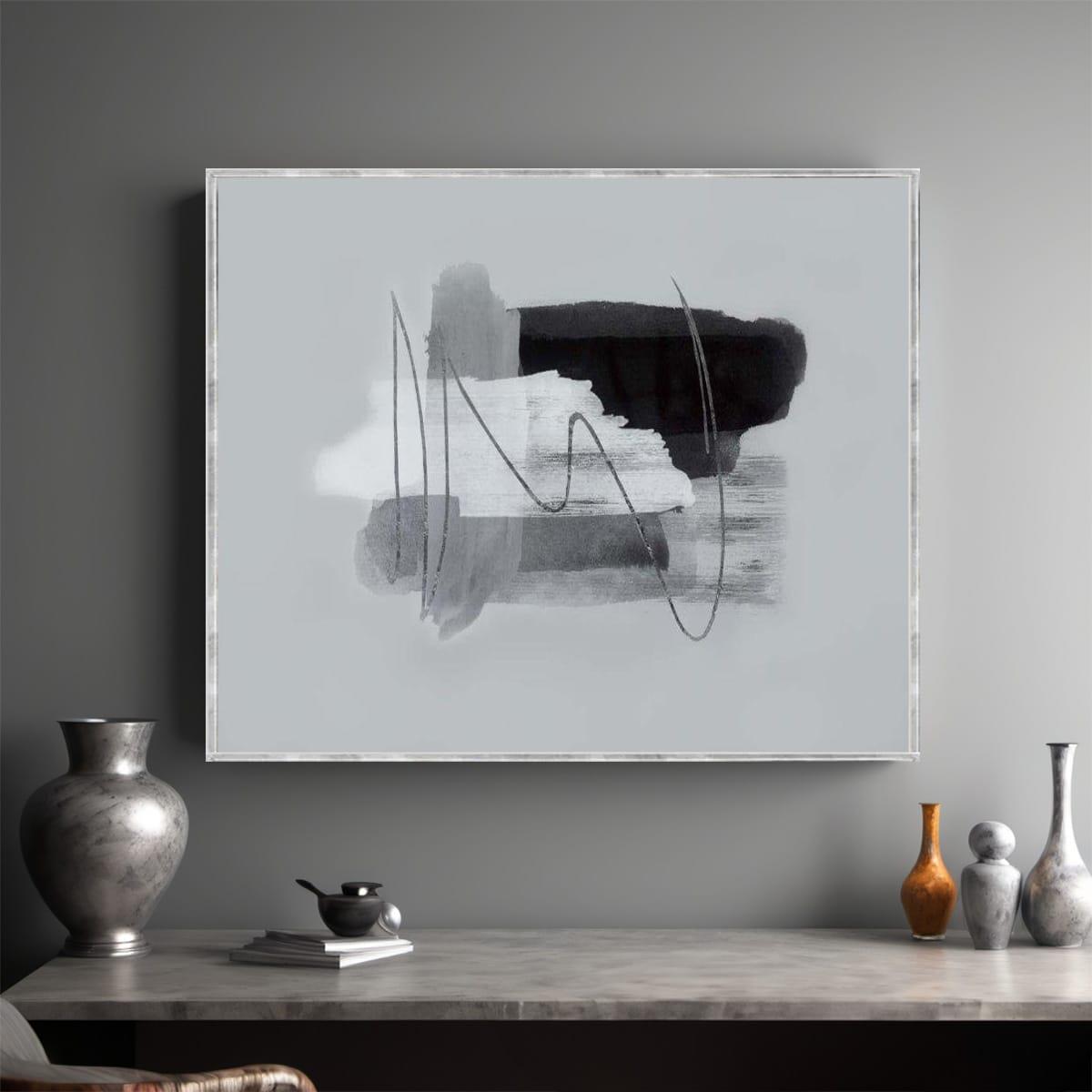 Grigio Yağlı Boya Dokulu TabloYağlı Boya Dokulu Soyut TablolarTablolife.com