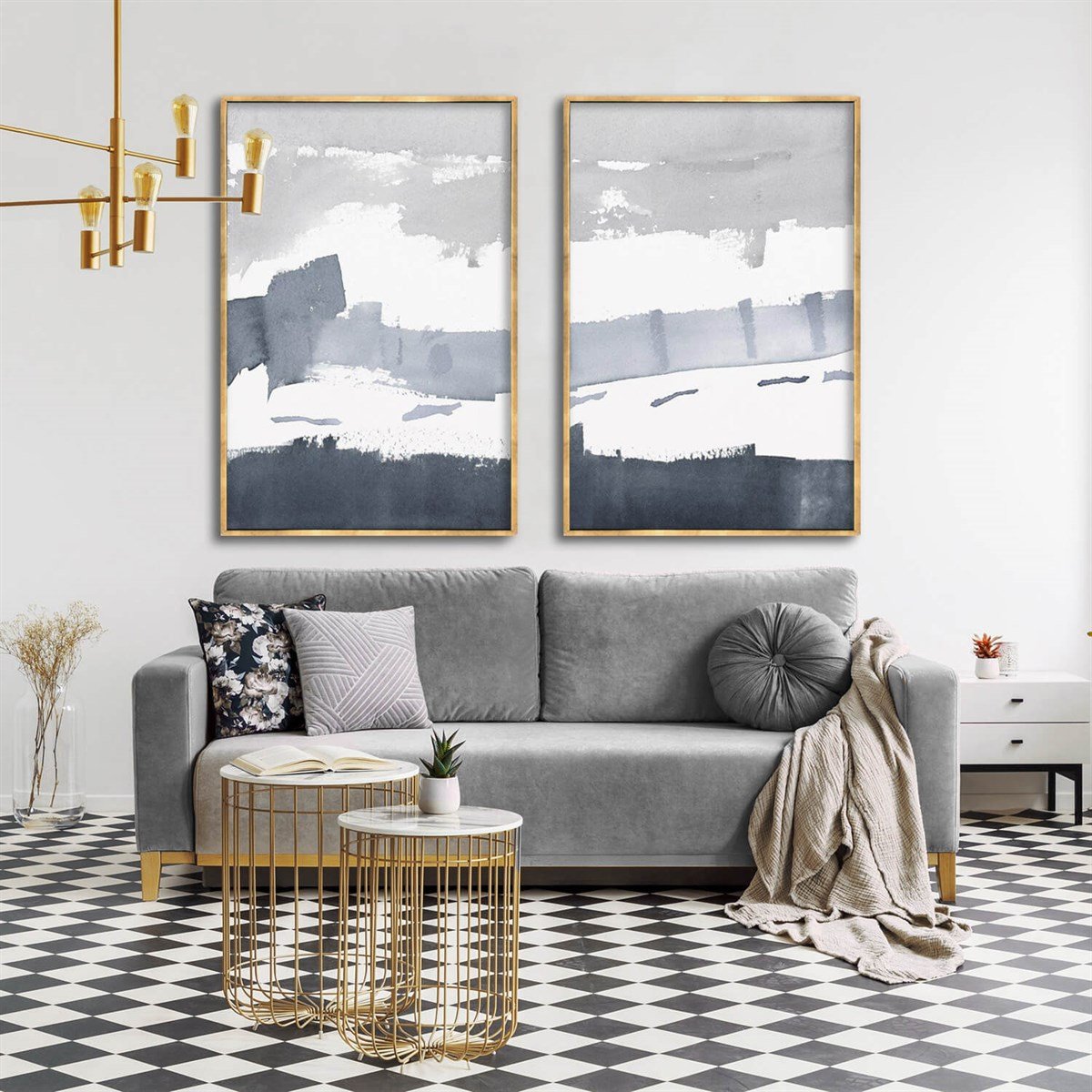 Grinin 50 Tonu - Yağlı Boya Dokulu TabloYağlı Boya Dokulu Soyut TablolarTablolife.com