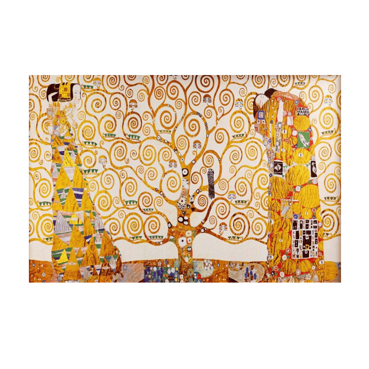 Hayat Ağacı Yağlı Boya Dokulu TabloYağlı Boya Dokulu Soyut TablolarTablolife