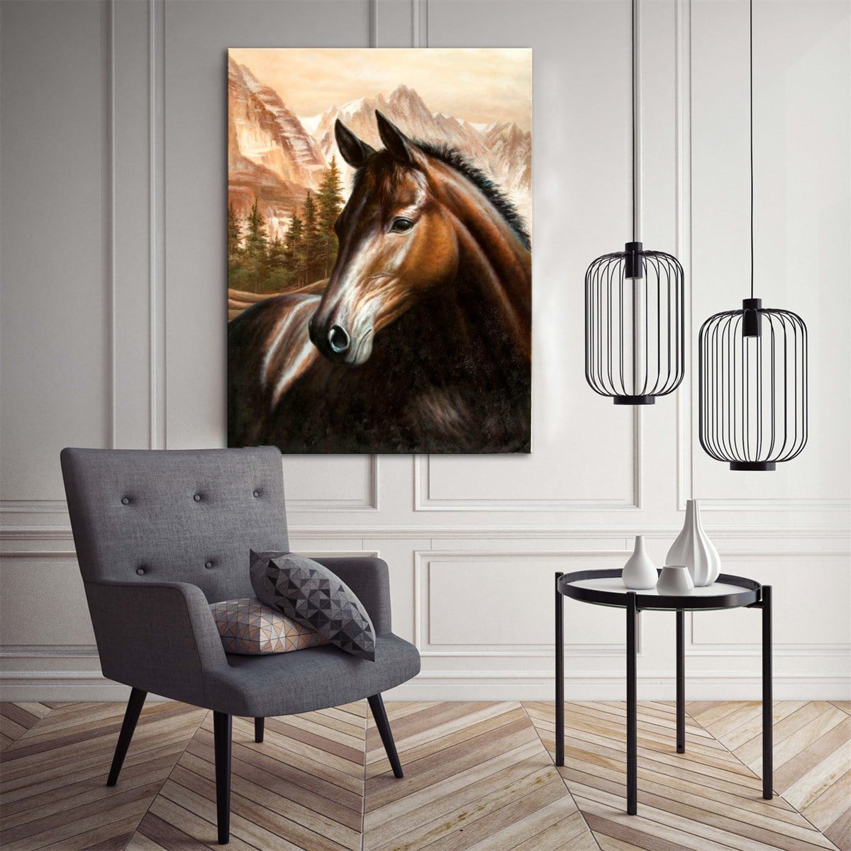 İngiliz Tayı Kanvas TabloHayvanTablolife.com