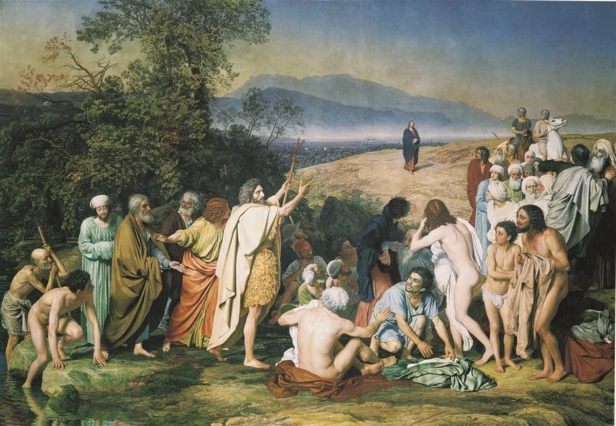 İnsanların Önündeki Mesih'in Görünüşü - Kanvas Tablo