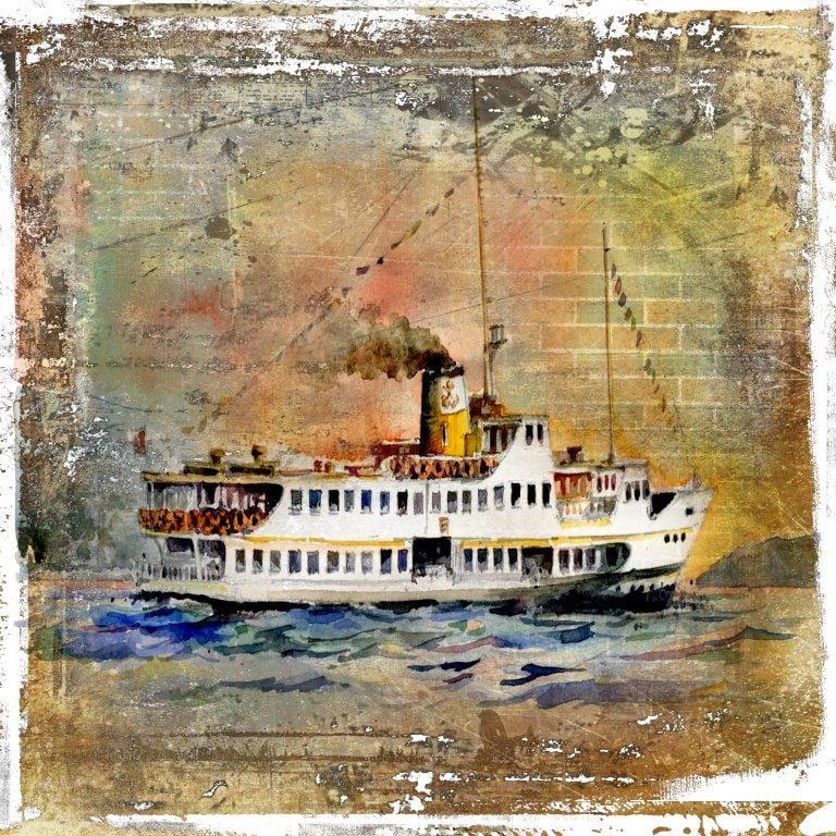 İstanbul Vapuru Kanvas TabloİstanbulTablolife