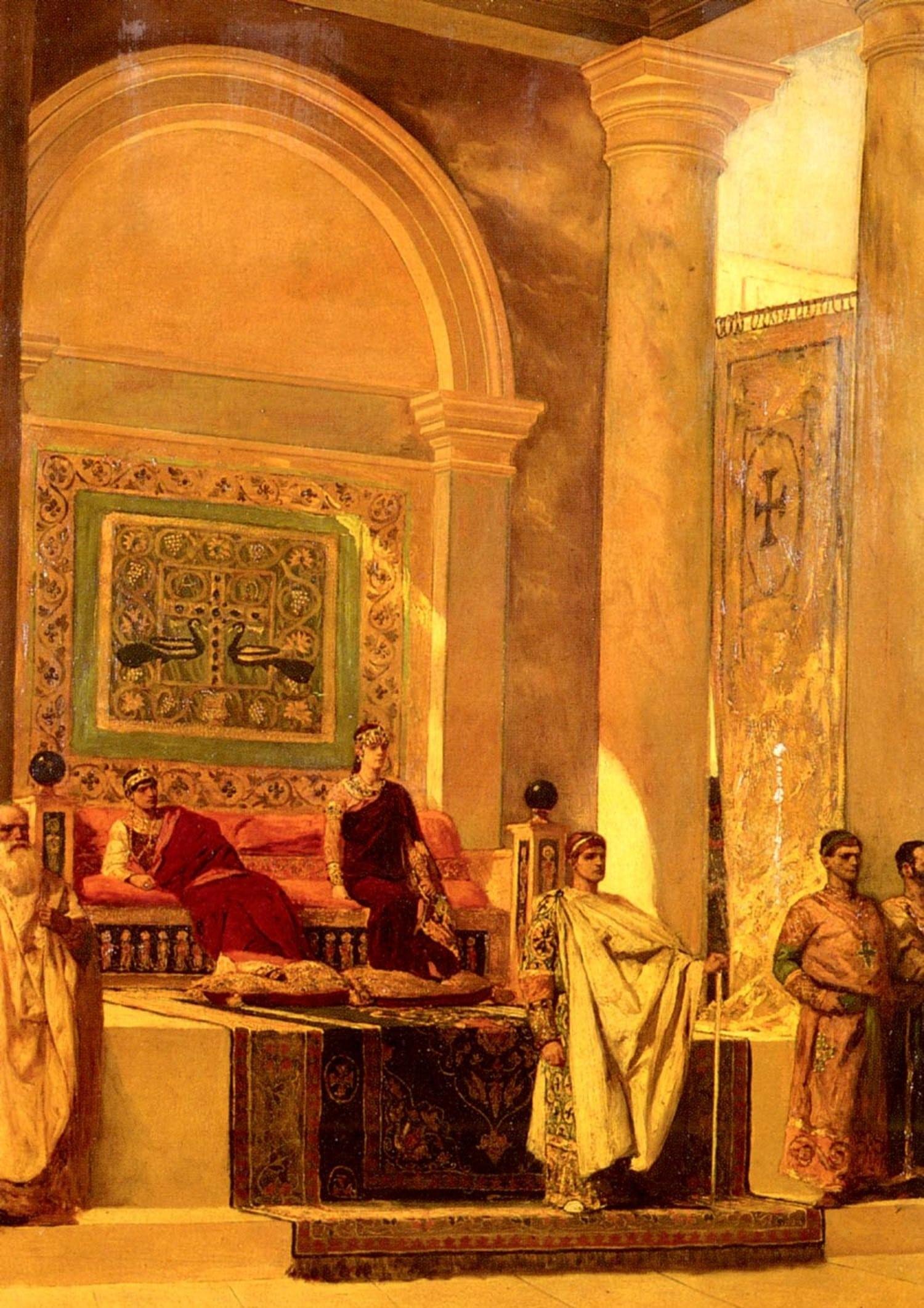 Jean-Joseph Benjamin-Constant The Throne Room In Byzantium Kanvas TabloÜnlü Ressamların TablolarıTablolife