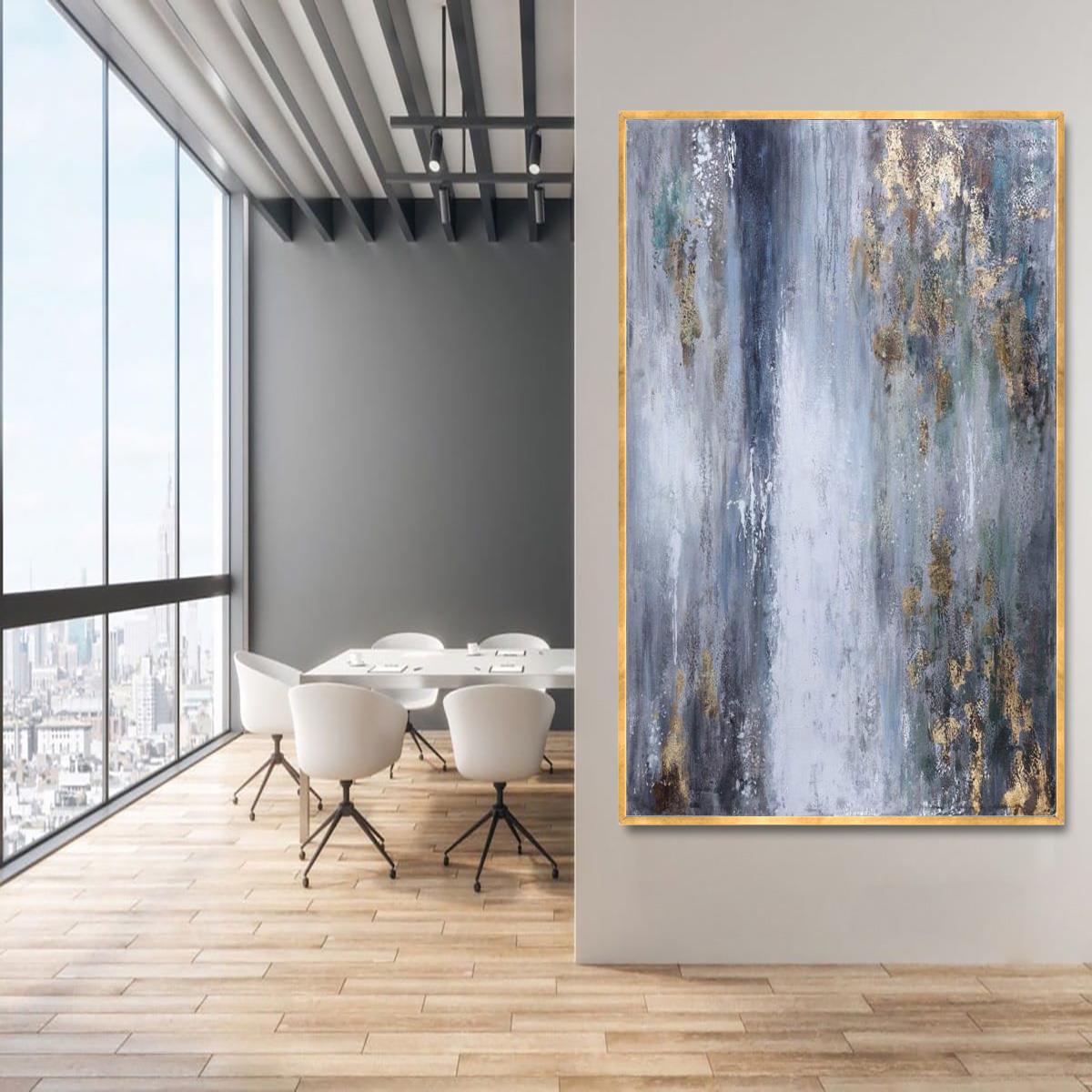 Kinko Yağlı Boya Dokulu TabloYağlı Boya Dokulu Soyut TablolarTablolife.com