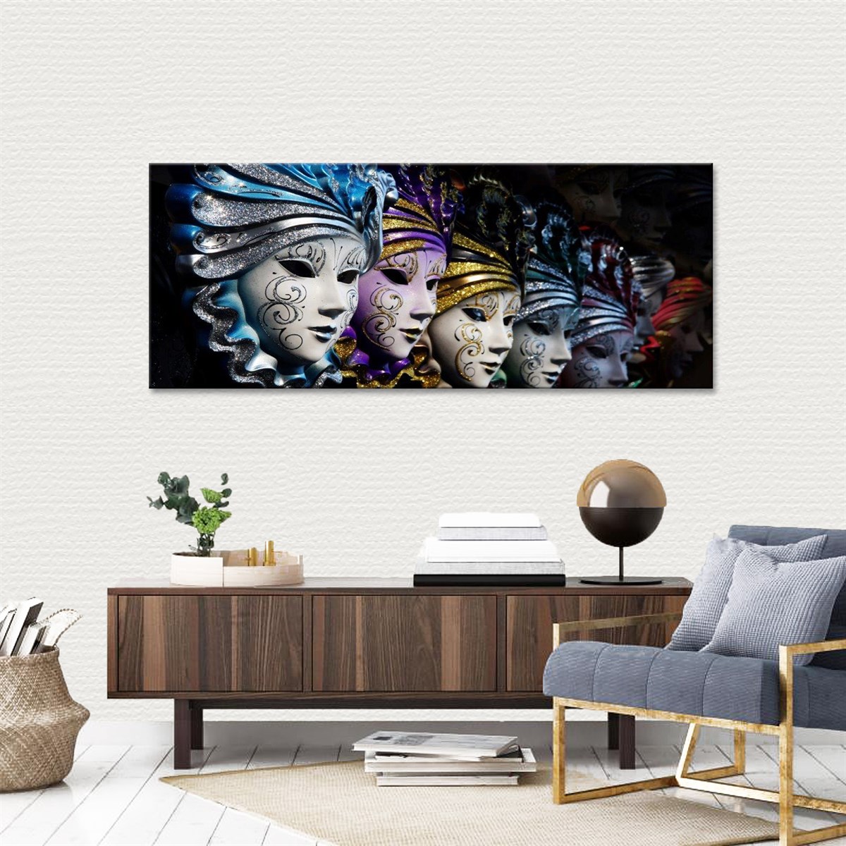 Maskeler Kanvas TabloVintage-RetroTablolife.com