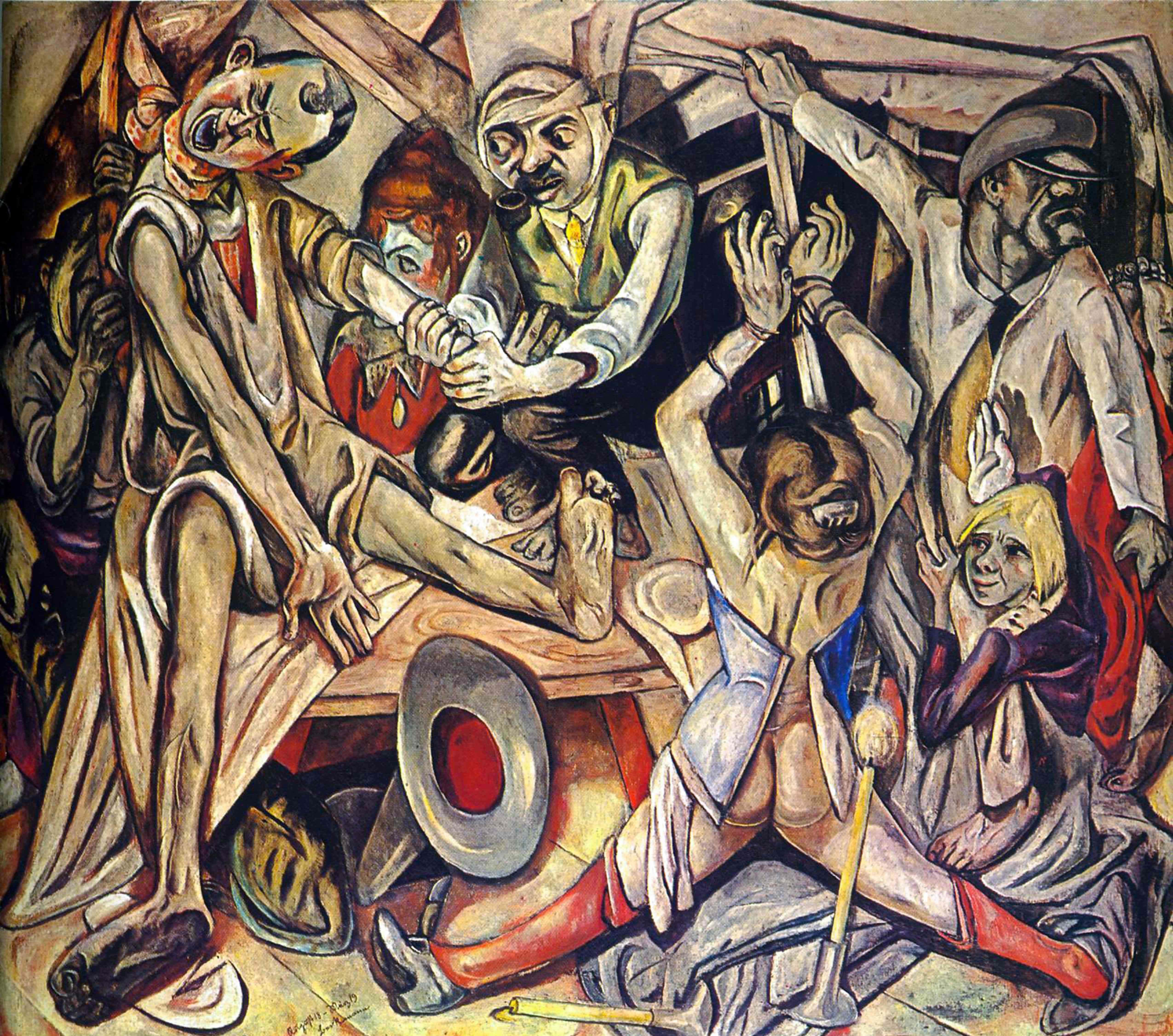 Max Beckmann The Night Kanvas TabloKlasik TablolarTablolife