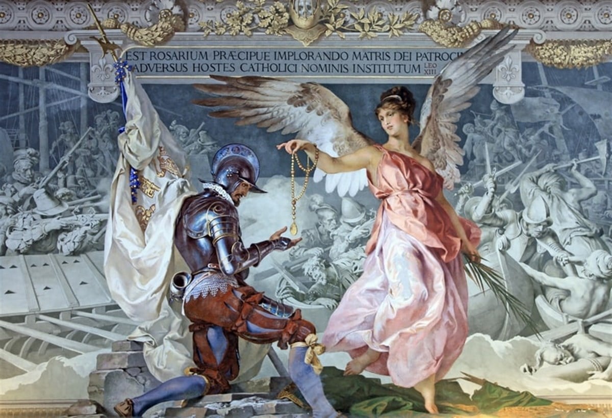 Meleğin Şövalyeye Armağanı - Kanvas Tablo