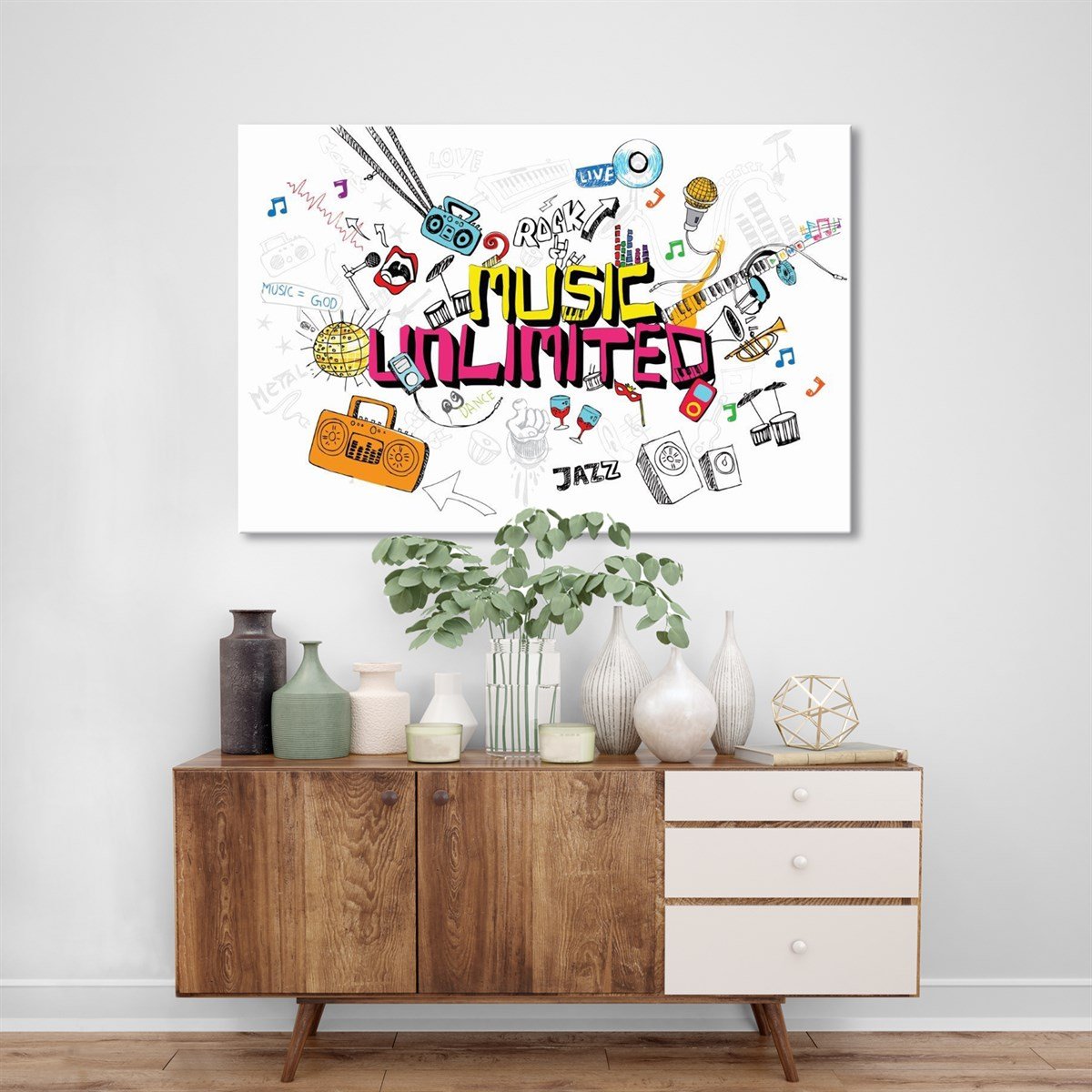 Musıc Unlimited Kanvas TabloVintage-RetroTablolife.com
