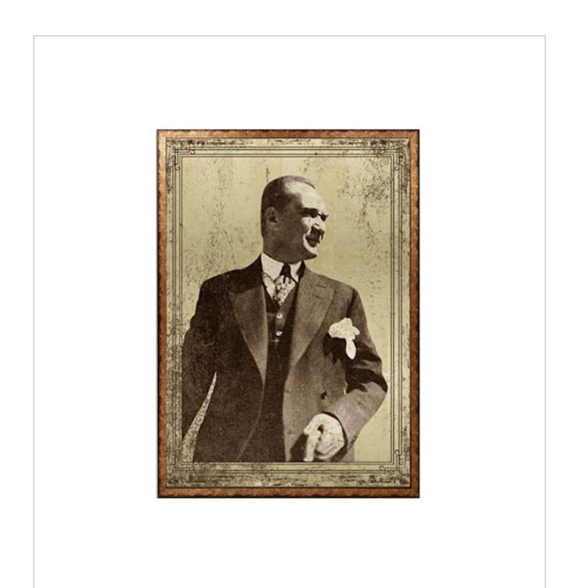 Mustafa Kemal Atatürk - Cam Baskı Tablo AYC-233Tablo / PanoTablolife.com
