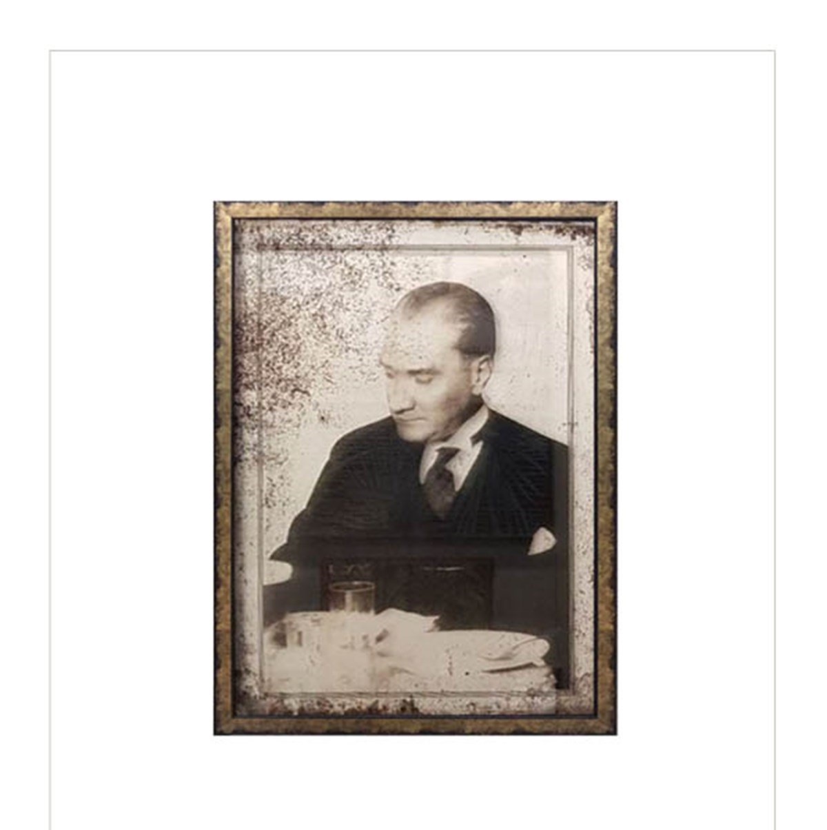 Mustafa Kemal Atatürk - Cam Baskı Tablo AYC-254Tablo GalerisiTablolife.com