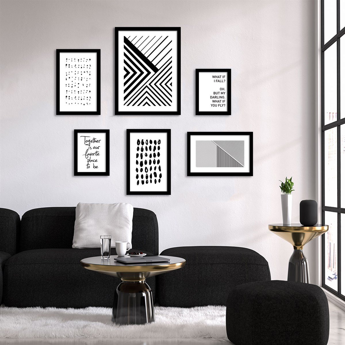 My Favorite Line Çerçeveli Poster SetiPosterlerTablolife.com