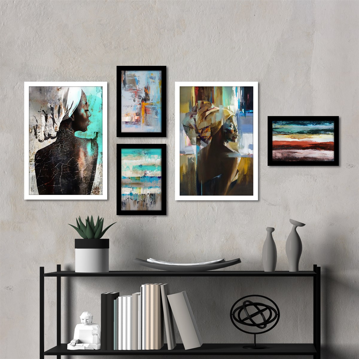 Mysterious Woman Çerçeveli Poster SetiPosterlerTablolife.com