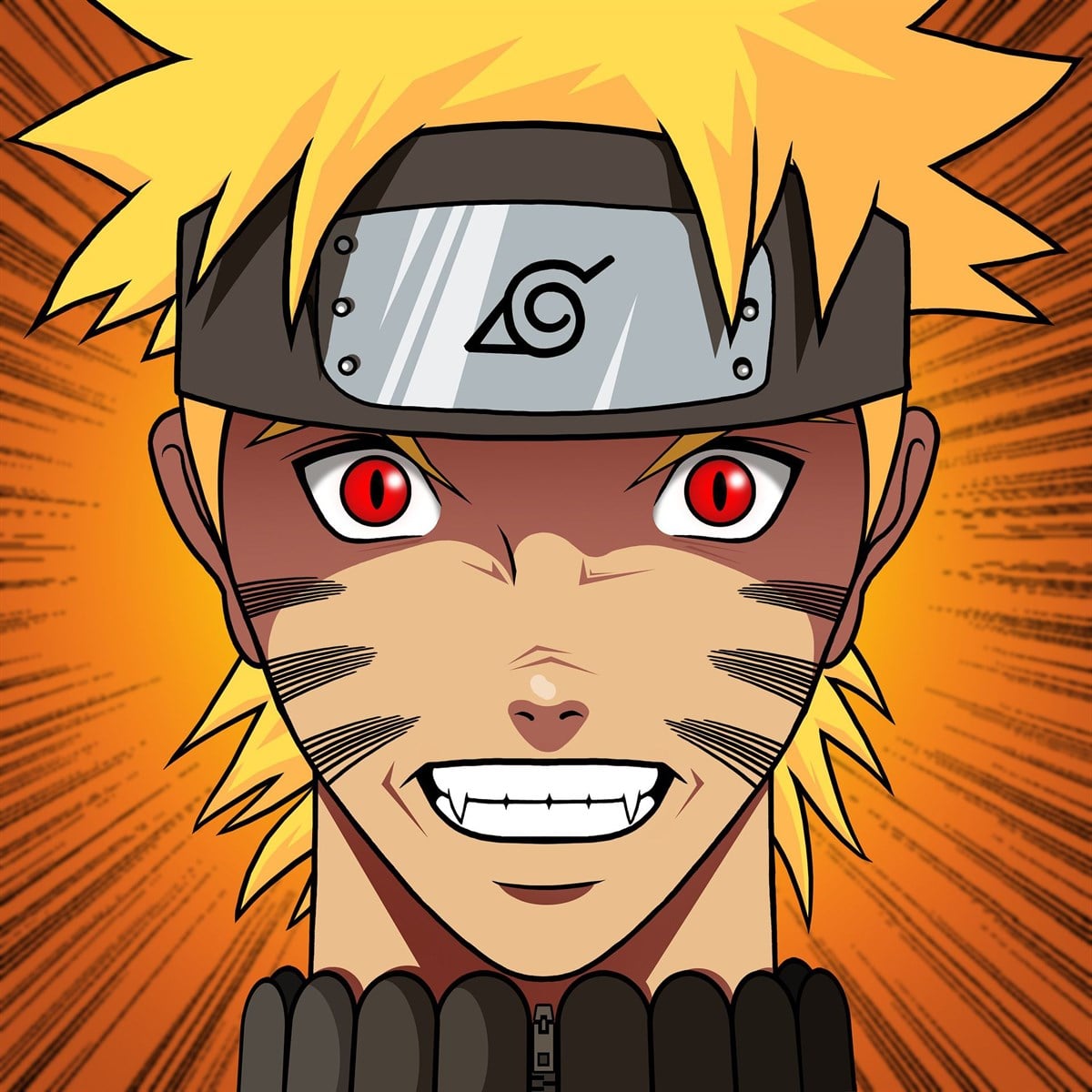 Naruto Red Eyes - Kanvas TabloKanvas TablolarTablolife.com