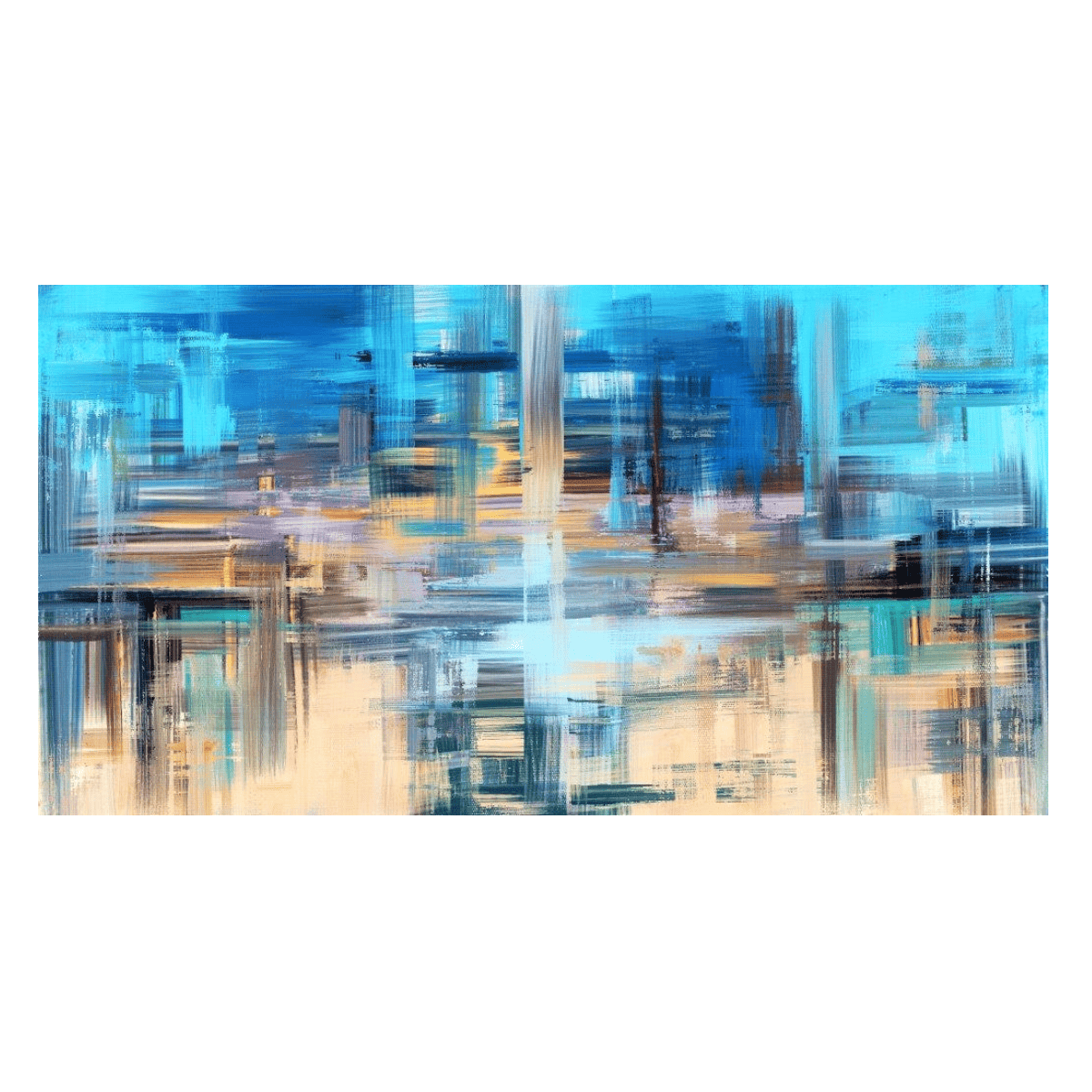 Ocean Light Yağlı Boya Dokulu TabloYağlı Boya Dokulu Soyut TablolarTablolife