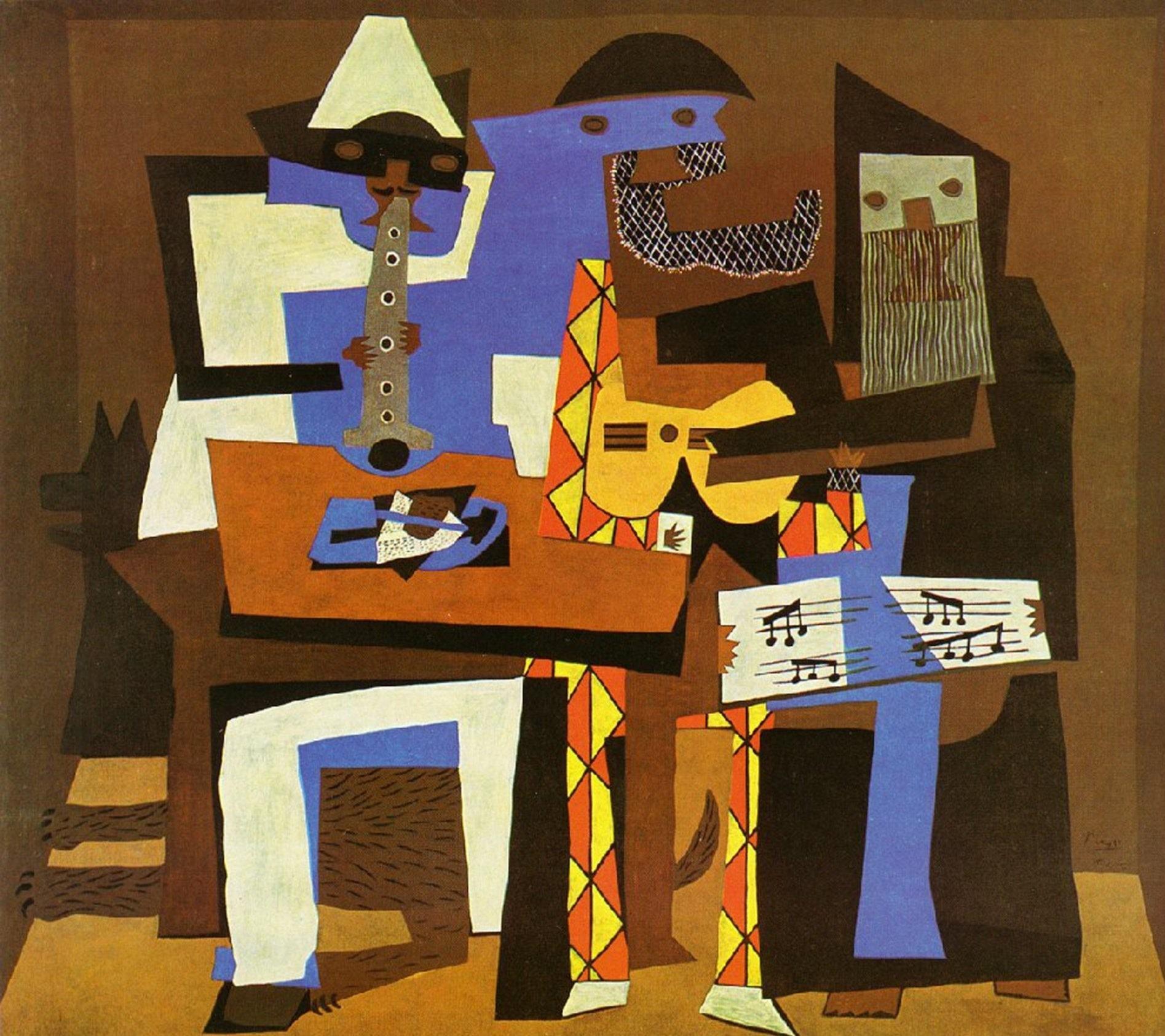 Pablo Picasso Three Musicians Kanvas TabloKlasik TablolarTablolife