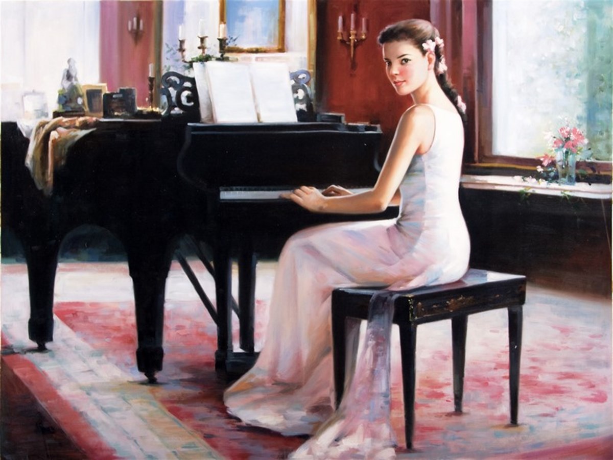 Piyanist - Kanvas Tablo