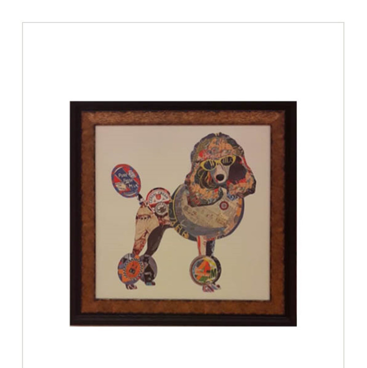 Pop-Art Köpek - Cam Baskı TabloTablolife.com