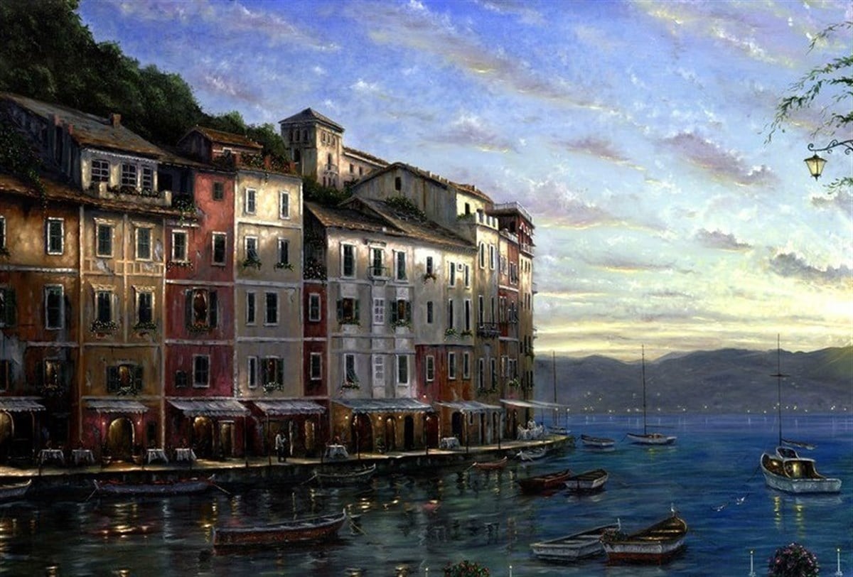 Şehre Gün Doğarken - Kanvas Tablo