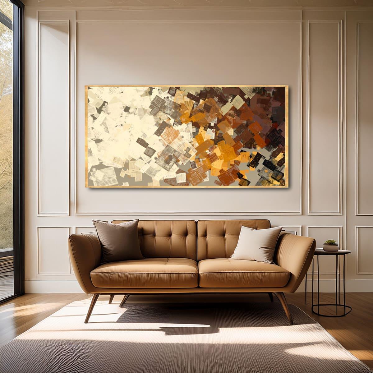 Sharp Distinction Yağlı Boya Dokulu TabloYağlı Boya Dokulu Soyut TablolarTablolife