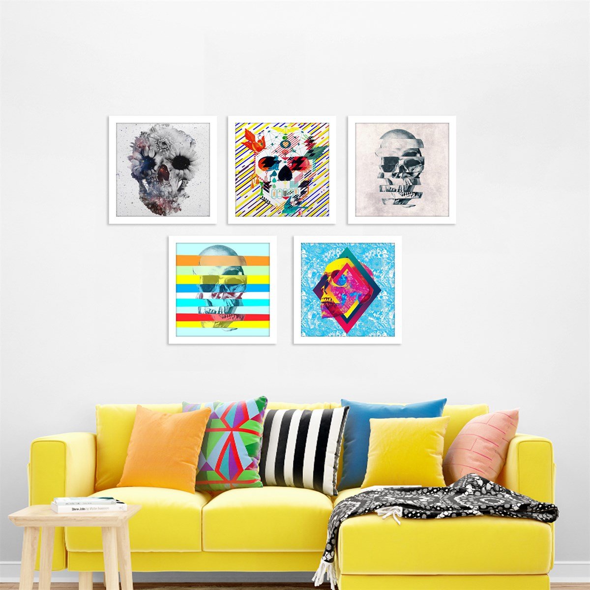 Skull Çerçeveli Poster SetiPosterlerTablolife.com