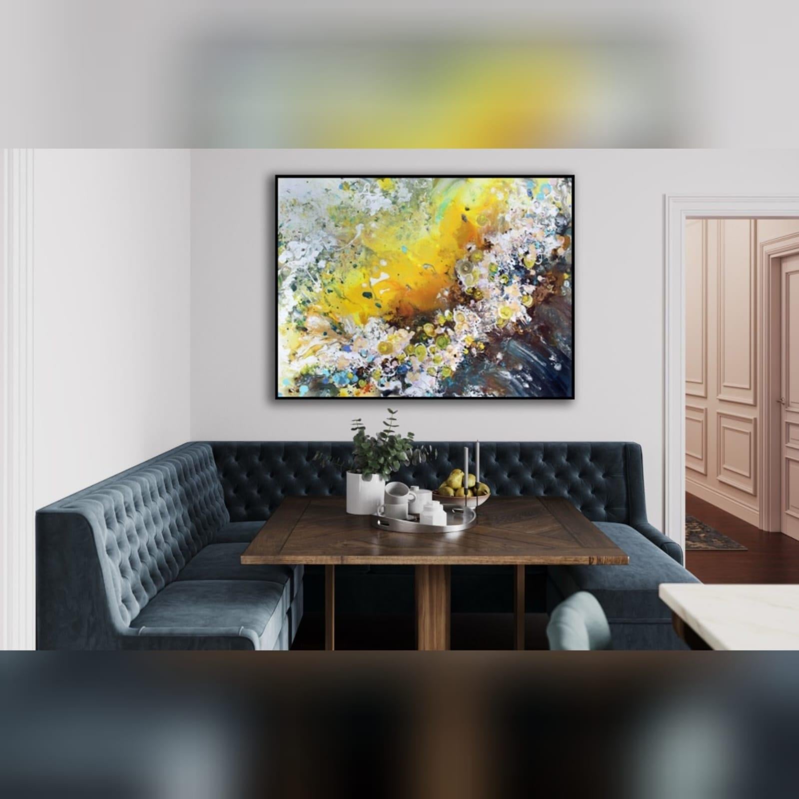 Slag Yağlı Boya Dokulu TabloYağlı Boya Dokulu Soyut TablolarTablolife.com