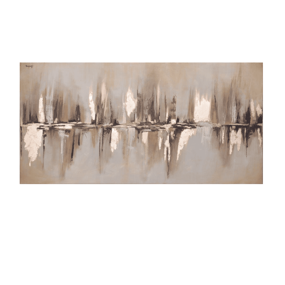 Soyut Frekans Yağlı Boya Dokulu TabloYağlı Boya Dokulu Soyut TablolarTablolife