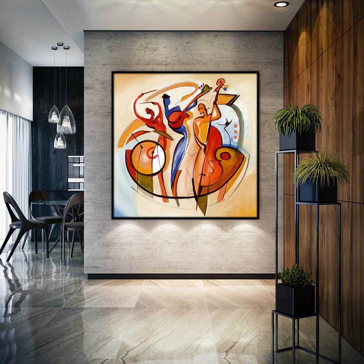 Soyut Sanatçılar - Yağlı Boya Dokulu TabloYağlı Boya Dokulu Soyut TablolarTablolife.com