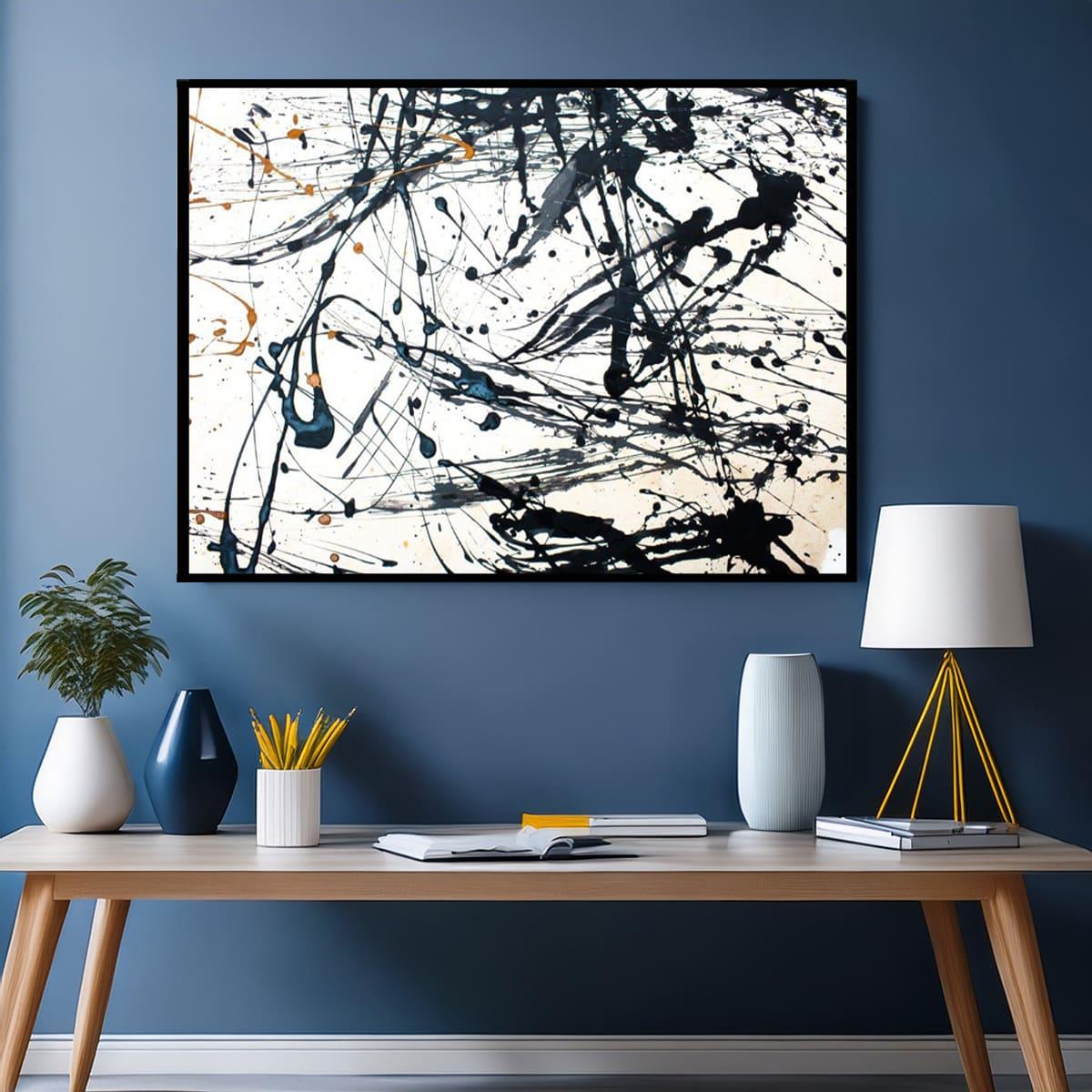 Splashes Of Paint Yağlı Boya Dokulu TabloYağlı Boya Dokulu Soyut TablolarTablolife