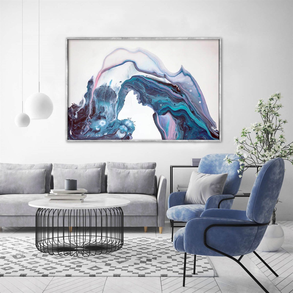 Spout - Yağlı Boya Dokulu TabloYağlı Boya Dokulu Soyut TablolarTablolife.com