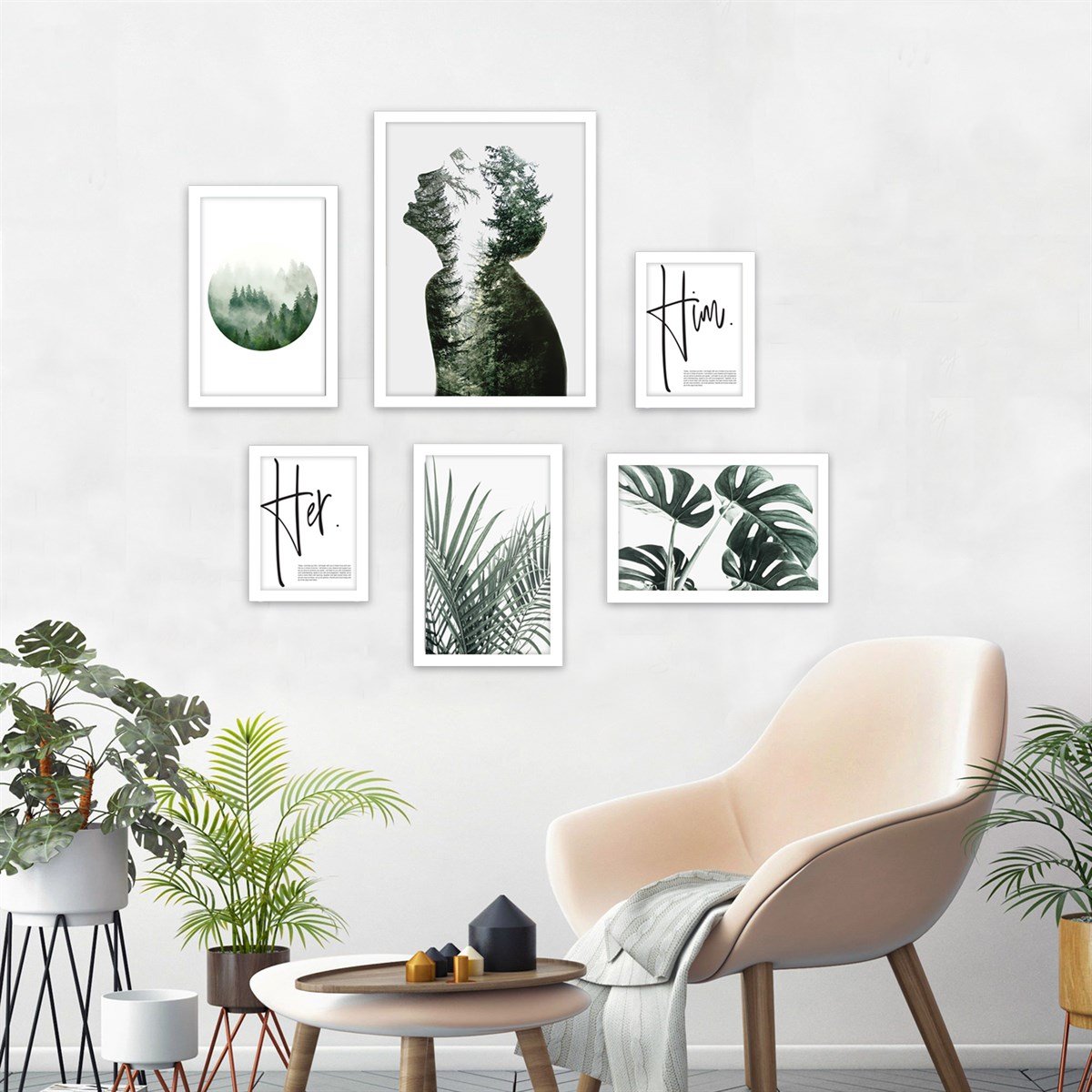 The Forest İnside Me Çerçeveli Poster SetiPosterlerTablolife.com