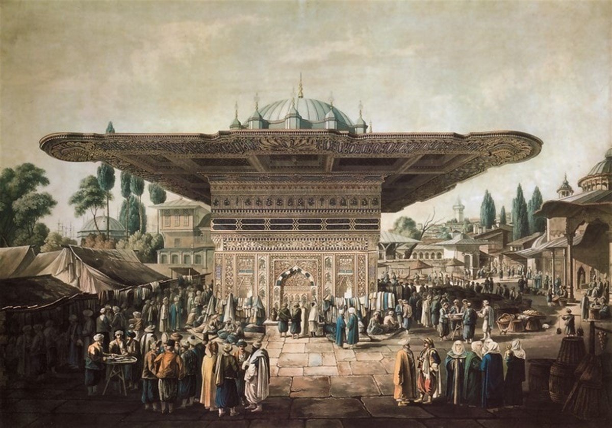 Tophane Meydan Çeşmesi - Kanvas Tablo