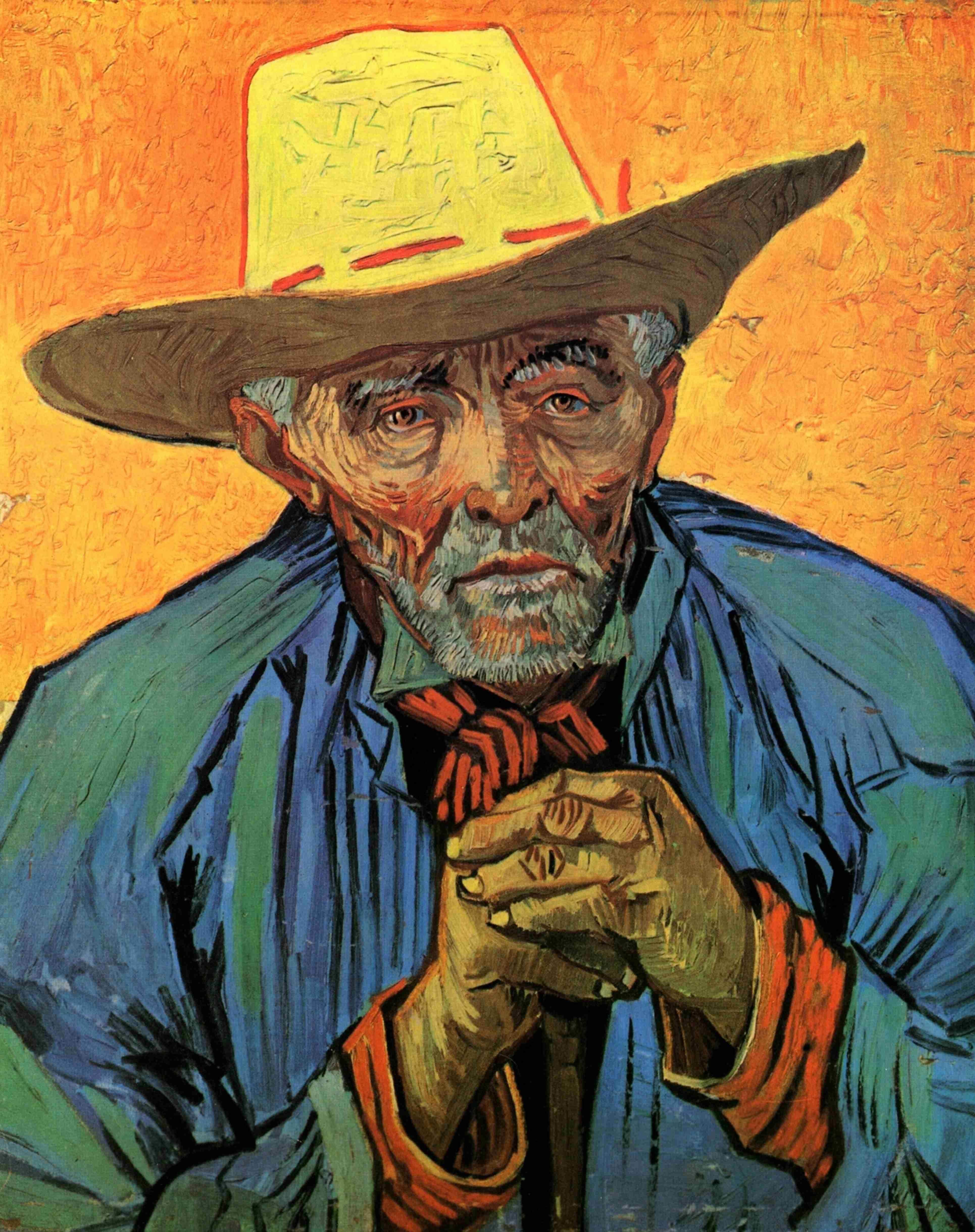 Vincent Van Gogh Portrait of Patience Escalier Kanvas TabloÜnlü Ressamların TablolarıTablolife