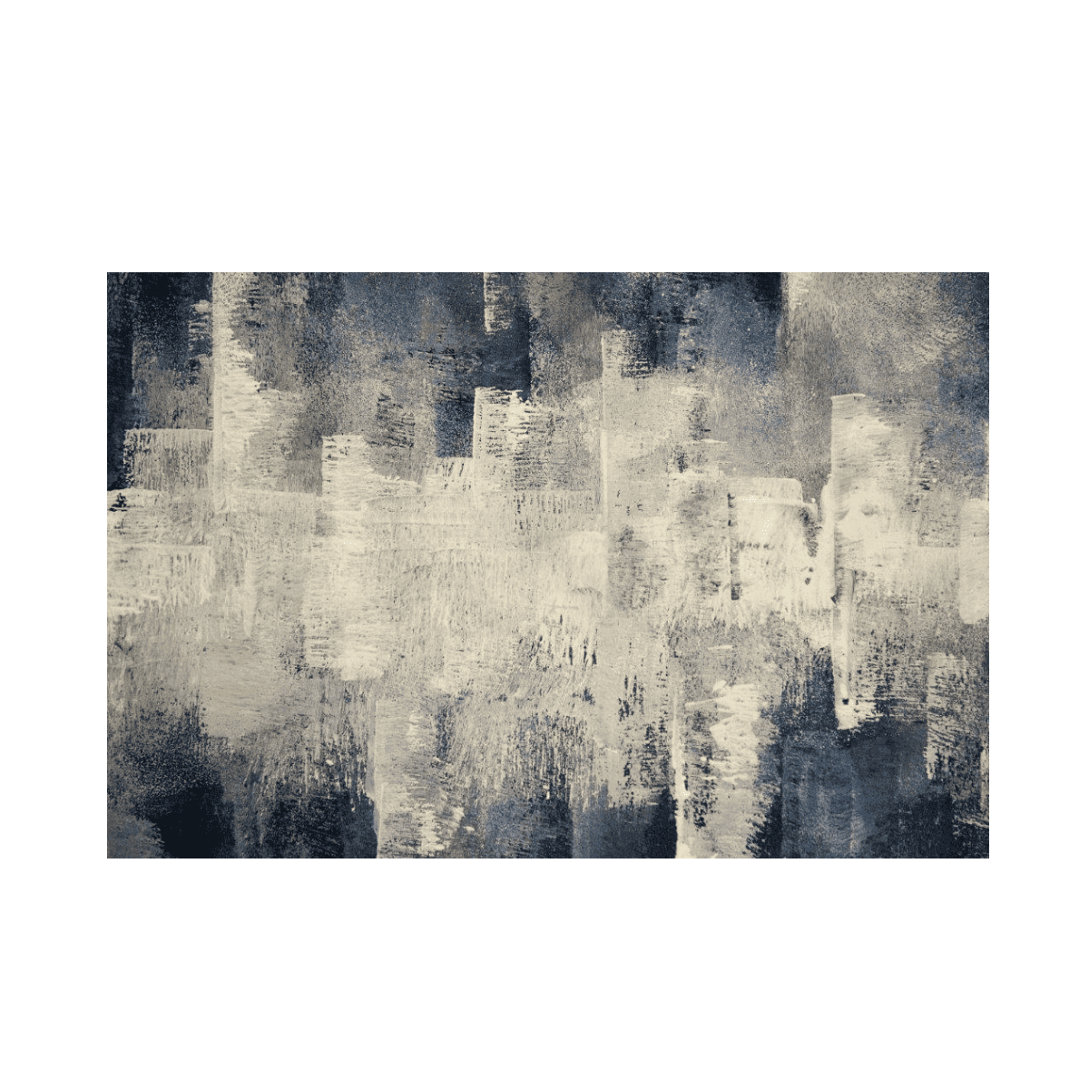 White Bright Yağlı Boya Dokulu TabloYağlı Boya Dokulu Soyut TablolarTablolife