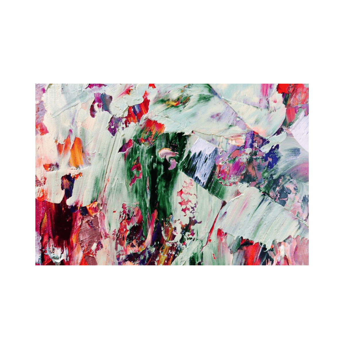 White Dominance Yağlı Boya Dokulu TabloYağlı Boya Dokulu Soyut TablolarTablolife